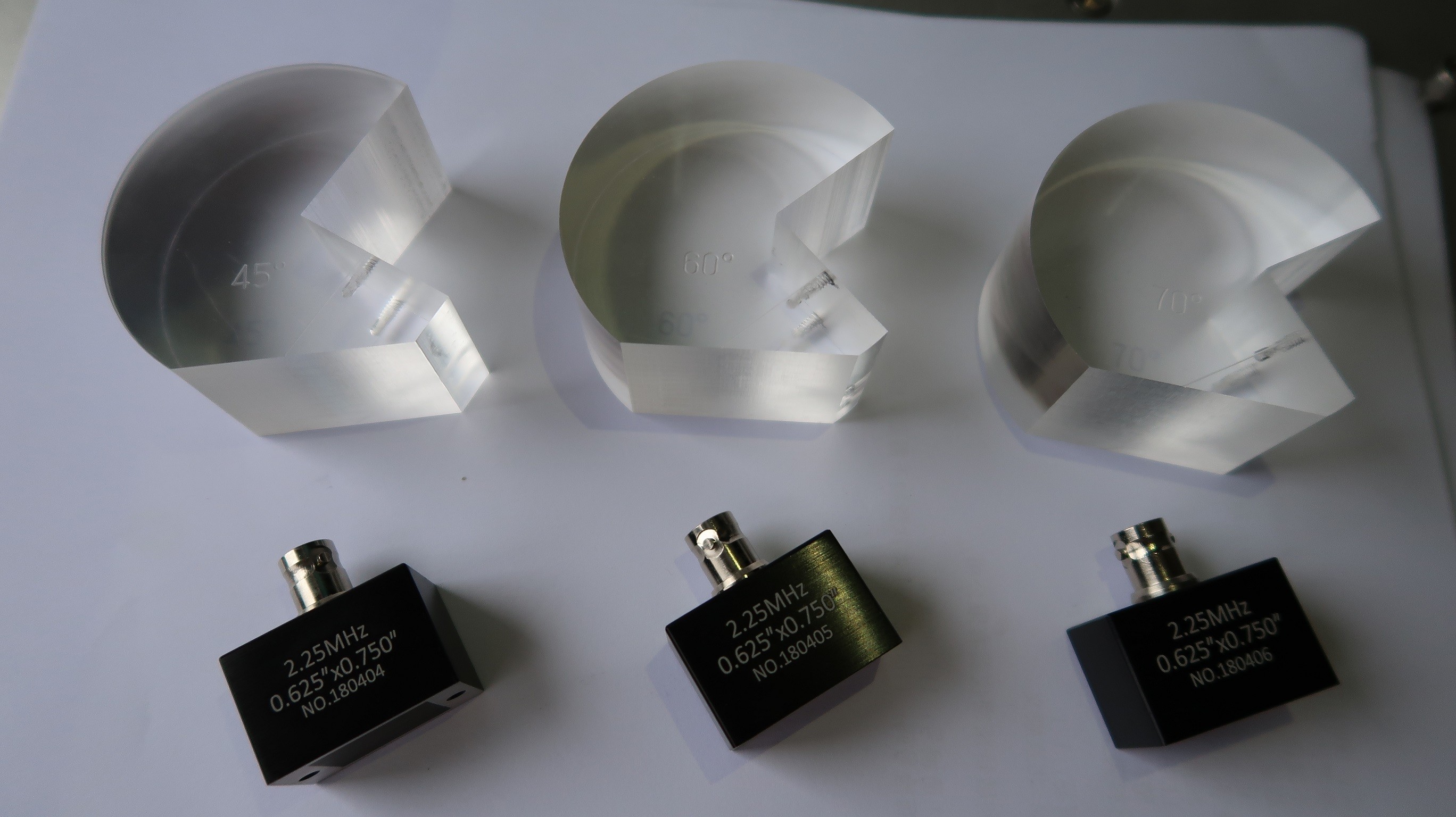 2.25 Mhz Frequency Ultrasonic Flaw Detector Aws Transducer / Ndt Transducers