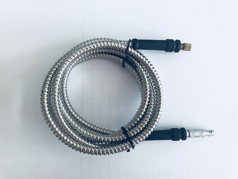 Ultrasonic Transducer Cables Flexible Stainless Steel Protection Shielding