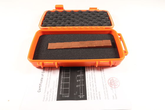 Metric 8 Step  Copper thickness 1 to 8mm NDT Ultrasonic Calibration Block