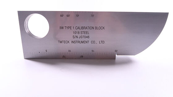 IIW-Type 1 MM Calibration Block 1018 Steel Test Block  in Non-Destructive Testing (NDT)