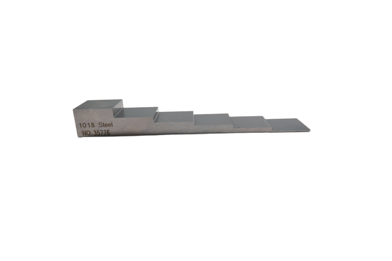 6 Step Test Calibration Block 1-3-5-7-10-15mm 1018 Carbon Steel