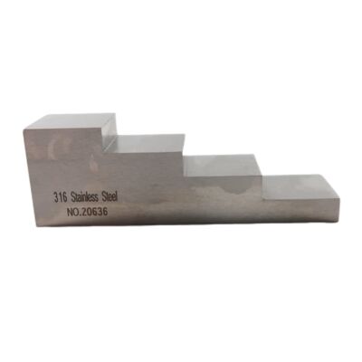 4 Step Ultrasonic Calibration Block with 0.25-0.5-0.75-1.0 Inch Thickness and Various Materials