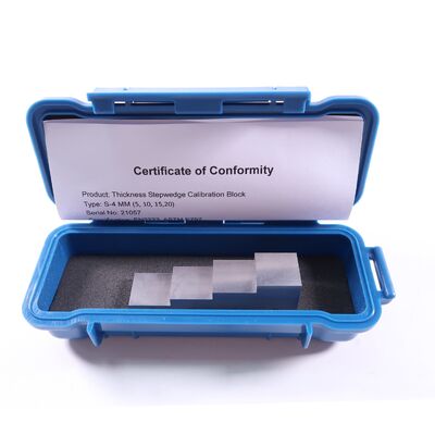 4-Step Thickness 1018 Steel Ultrasonic Calibration Block with 20*20mm Step Size for UT Testing