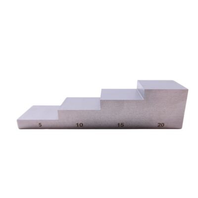 4-Step Thickness 1018 Steel Ultrasonic Calibration Block with 20*20mm Step Size for UT Testing
