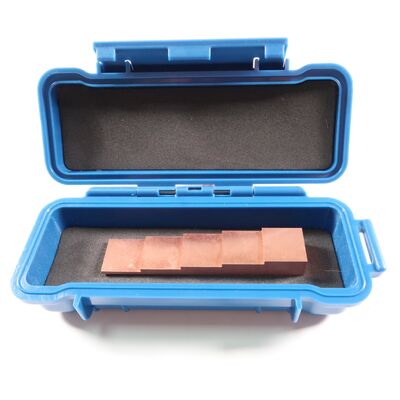5‑Step Thickness 2.5-5-7.5-10-12.5mm Ultrasonic Testing Calibration Reference Block Copper Alloy