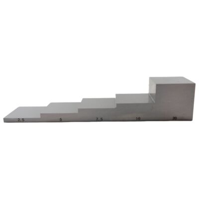 1018 Steel 5 Step Calibration Block with 2.5-5-7.5-10-20mm Thickness for Ultrasonic Testing