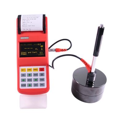 THL500 Portable Hardness Tester with 3 inch OLED Screen 360° Measuring Direction and 600 Groups Data Memory