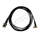Black Ultrasonic Flaw Detector Single Cable 1.5m 1.8m 2m Length BNC To 90 Degree Microdot