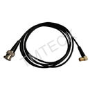 Black Ultrasonic Flaw Detector Single Cable 1.5m 1.8m 2m Length BNC To 90 Degree Microdot