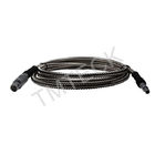MPKL2 Lemo01 - Lemo00 Ultrasonic Cable 1.5m Length Flexible Stainless Steel Protection