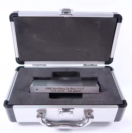 ASME Non-Piping Cal Block T=1/2 Inch ASME TYPE 1018 Steel Calibration Block For UT Shear Wave (1/2 Inch Thickness)