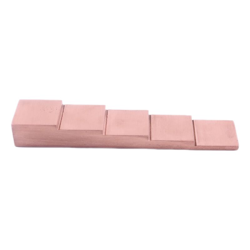 5‑Step Thickness 2.5-5-7.5-10-12.5mm Ultrasonic Testing Calibration Reference Block Copper Alloy