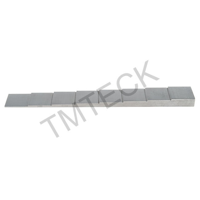 7075 Aluminum Steel 8 Step Calibration Block with 1-2-3-4-5-6-7-8mm Thickness for Ultrasonic Testing
