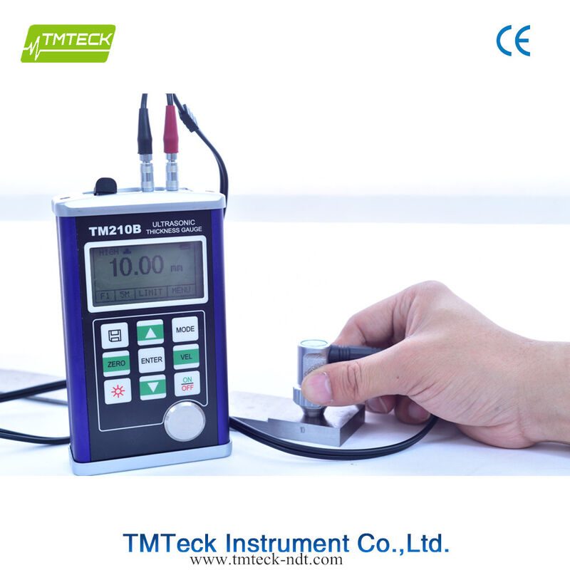 Ultrasonic Thickness Gauge TM210B with 0.75mm~300.0mm Measuring Range 128×64 LCD