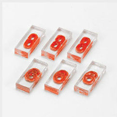 Acrylic Lead Letters For Xray Markers 17.2x6.8x3.4 Mm Multi Size Can Be Available