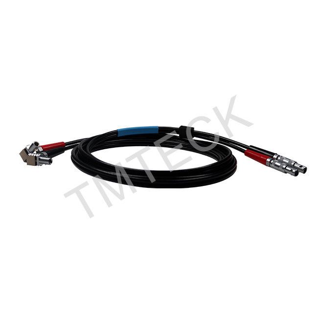 High Performance Lemo To Lemo Cable For NDT Flaw Detector Black Color