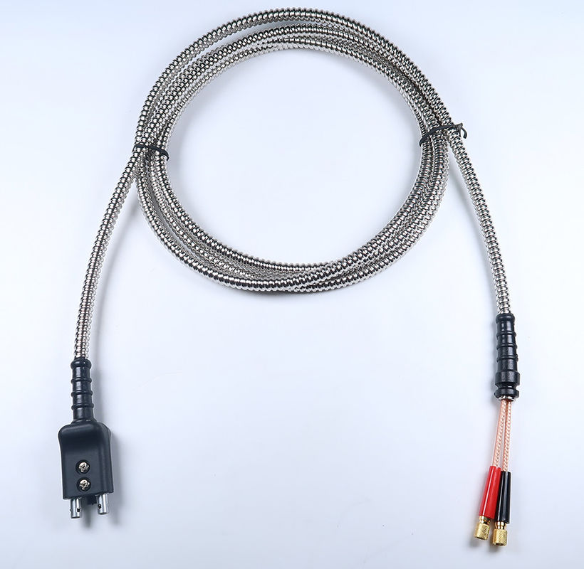 LEMO-00 To Dual Microdot UT Ultrasonic Transducer Cables