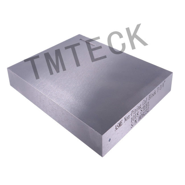 Ndt Asme Non Piping T 3/4" 1018 Steel Calibration Block For Ultrasonic Testing