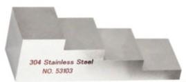 ASTM E797 NDT Stainless 4 Step Test Block 11