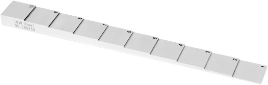 10 Step Wedge NDT Ultrasonic Test Block 1