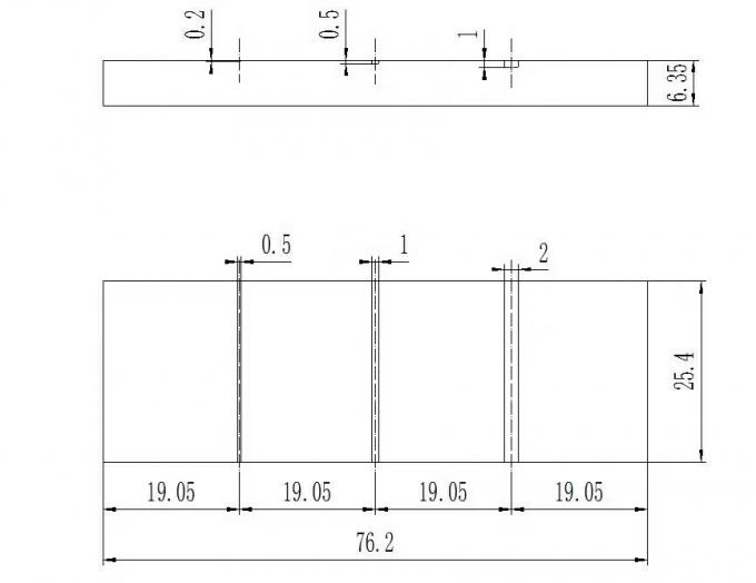 304 Stainless Steel Eddy Current Calibration Test Blocks For Eddy
