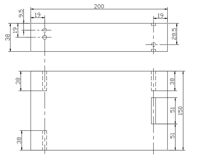 ASME 38mm Basic Ndt Ultrasonic Calibration test Block 0
