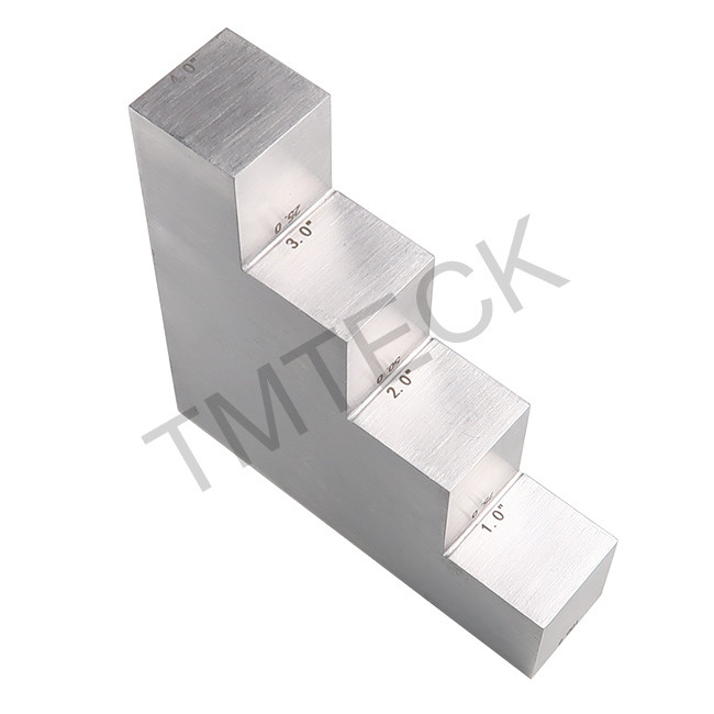 1.0 2.0 3.0 4.0 Inch 4 Step Ultrasonic Calibration Block 0