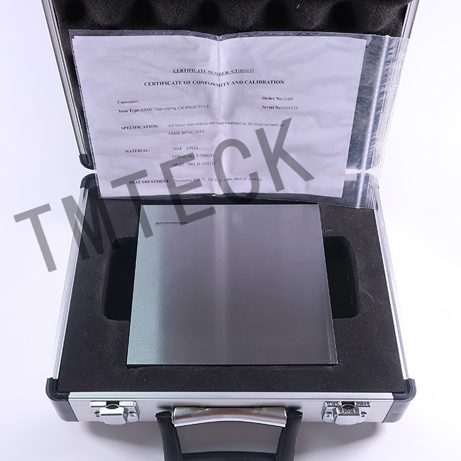 Non Piping T 1.5" 1018 Steel Asme Ut Calibration Block 0
